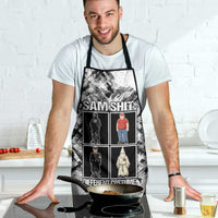 Same Shit Different Costume Apron Monochrome Gritty Texture