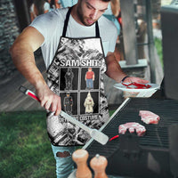 Same Shit Different Costume Apron Monochrome Gritty Texture