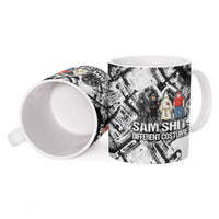 Same Shit Different Costume Ceramic Mug Monochrome Gritty Texture