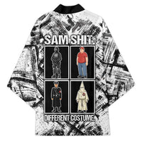 Same Shit Different Costume Kimono Monochrome Gritty Texture