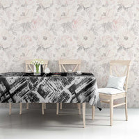 Same Shit Different Costume Tablecloth Monochrome Gritty Texture