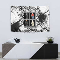 Same Shit Different Costume Tapestry Monochrome Gritty Texture