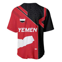 Yemen Eagle Emblem Baseball Jersey with National Flag and Map Design
