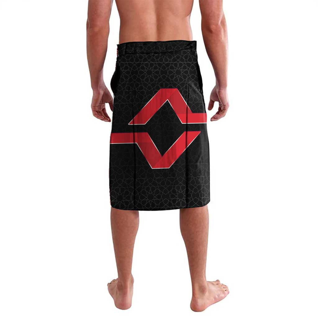 Yemen Eagle Emblem Lavalava with National Flag and Map Design