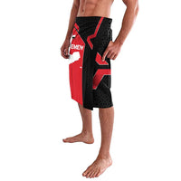 Yemen Eagle Emblem Lavalava with National Flag and Map Design