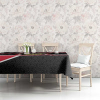 Yemen Tablecloth with National Eagle Emblem and Flag Stripe Design