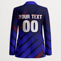 Personalized Cape Verde Soccer Blazer Shark Mascot Football Player Striped Pattern