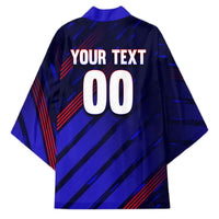 Personalized Cape Verde Soccer Kimono Shark Mascot Football Player Striped Pattern