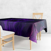 Custom Bowling Purple Flame Skull Tablecloth Custom Team Name on Dark Background - Wonder Print Shop