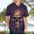 Skull Hawaiian Shirt Hello Darkness My Old Friend - Horror Seamless Pattern Purple - Wonder Print Shop