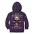 Skull Kid Hoodie Hello Darkness My Old Friend - Horror Seamless Pattern Purple - Wonder Print Shop