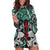 Infernal Trio Hoodie Dress Skull, Viper, and Sinister Snake - Wonder Print Shop