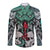 Infernal Trio Long Sleeve Button Shirt Skull, Viper, and Sinister Snake - Wonder Print Shop