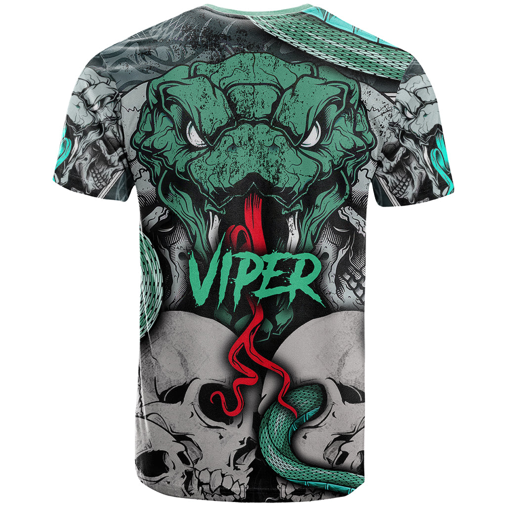 Infernal Trio T Shirt Skull, Viper, and Sinister Snake - Wonder Print Shop