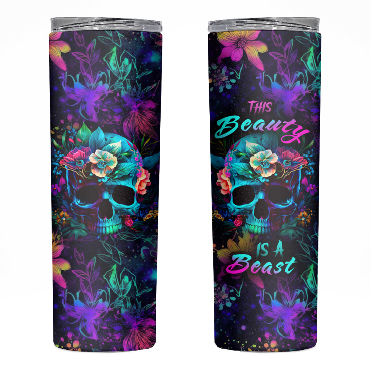 This Beauty Is a Beast Skinny Tumbler