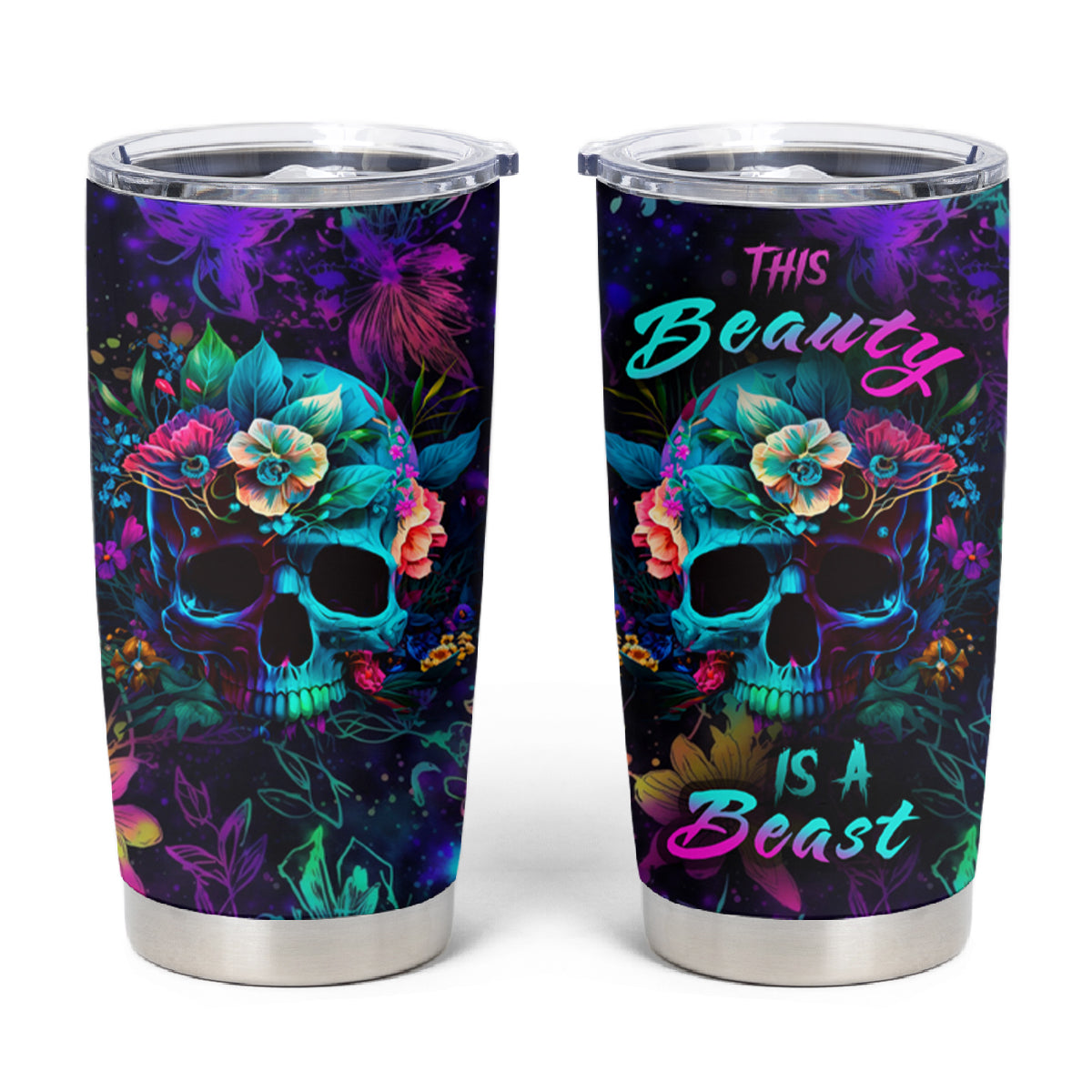 This Beauty Is a Beast Tumbler Cup - Wonder Print Shop