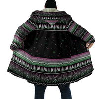 Christmas Dachshund Angel Dog Cloak Pink Green Tree Feather Pattern Design - Wonder Print Shop