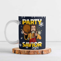 Jesus Party Savior Christmas Ceramic Mug Funny Xmas Holiday Patterns - Wonder Print Shop