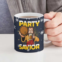 Jesus Party Savior Christmas Ceramic Mug Funny Xmas Holiday Patterns - Wonder Print Shop