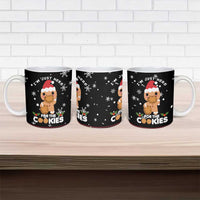 Just Here For The Cookies Christmas Ceramic Mug Funny Xmas Holiday Patterns - Wonder Print Shop