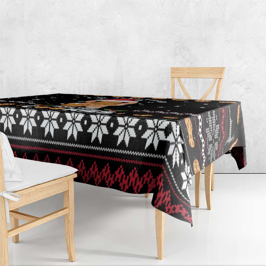 Just Here For The Cookies Christmas Tablecloth Funny Xmas Holiday Patterns - Wonder Print Shop