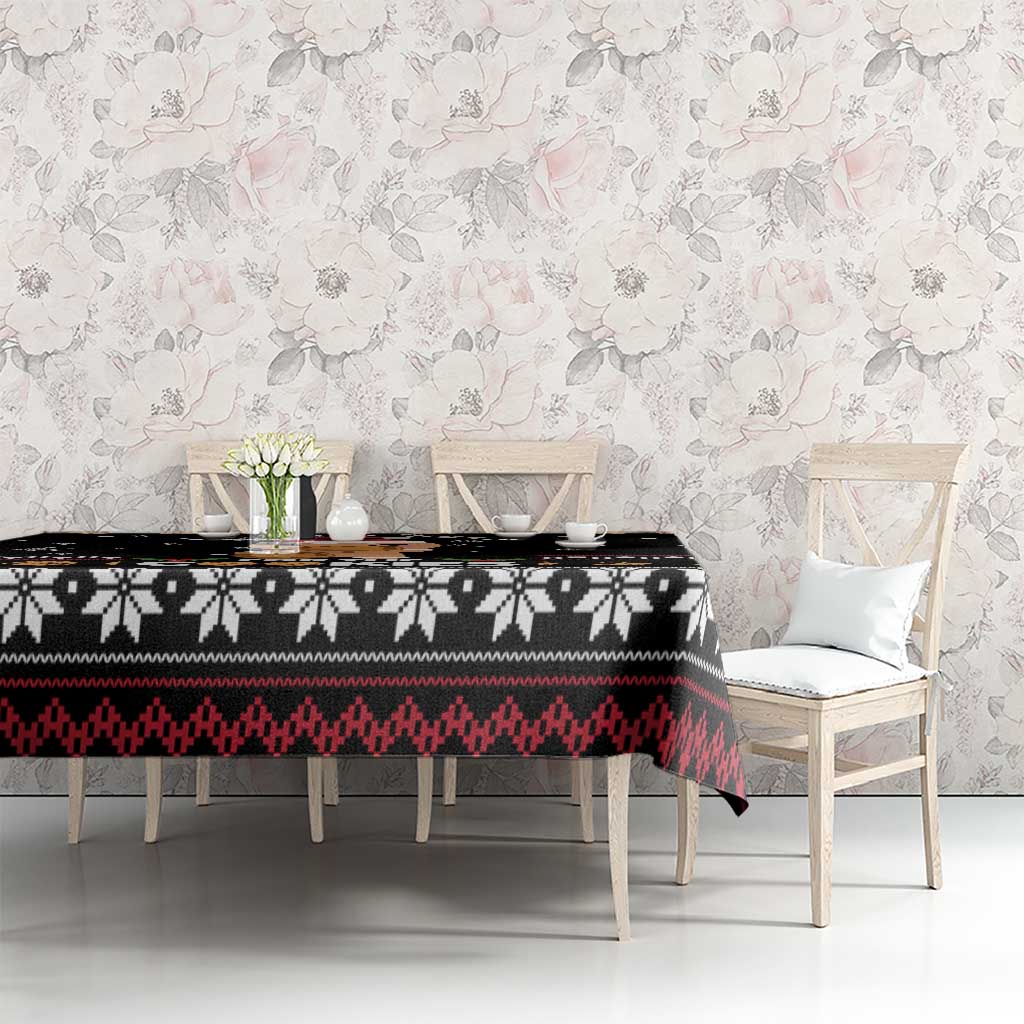 Just Here For The Cookies Christmas Tablecloth Funny Xmas Holiday Patterns - Wonder Print Shop