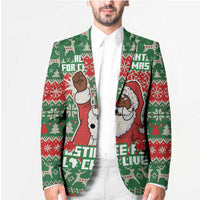 Justice For Black Lives Christmas Blazer Funny Xmas Holiday Patterns - Wonder Print Shop