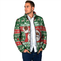Justice For Black Lives Christmas Padded Jacket Funny Xmas Holiday Patterns - Wonder Print Shop