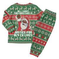 Justice For Black Lives Christmas Pajama Set Funny Xmas Holiday Patterns - Wonder Print Shop