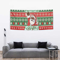 Justice For Black Lives Christmas Tapestry Funny Xmas Holiday Patterns - Wonder Print Shop