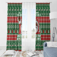 Justice For Black Lives Christmas Window Curtain Funny Xmas Holiday Patterns - Wonder Print Shop