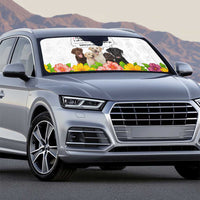Labrador Retriever Personal Stalker Christmas Auto Sun Shade Funny Xmas Holiday Patterns - Wonder Print Shop
