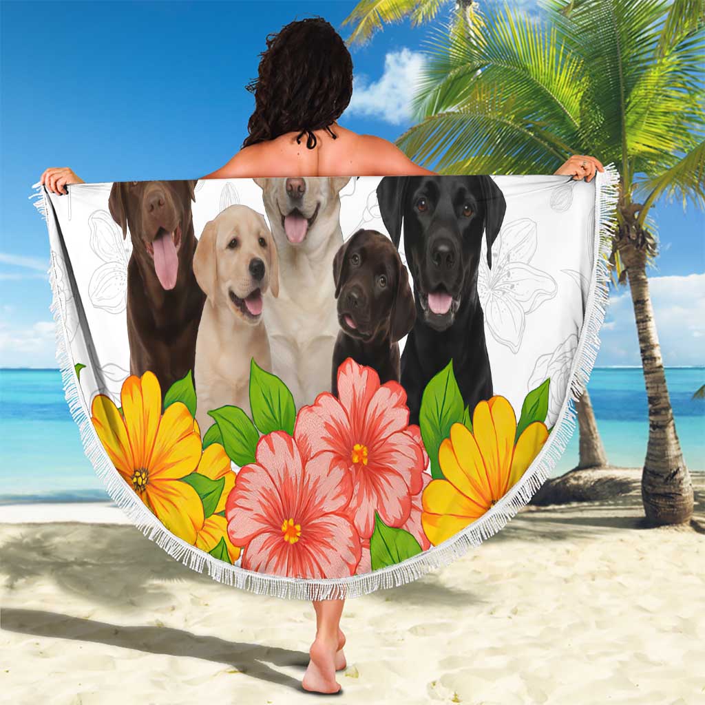 Labrador Retriever Personal Stalker Christmas Beach Blanket Funny Xmas Holiday Patterns - Wonder Print Shop