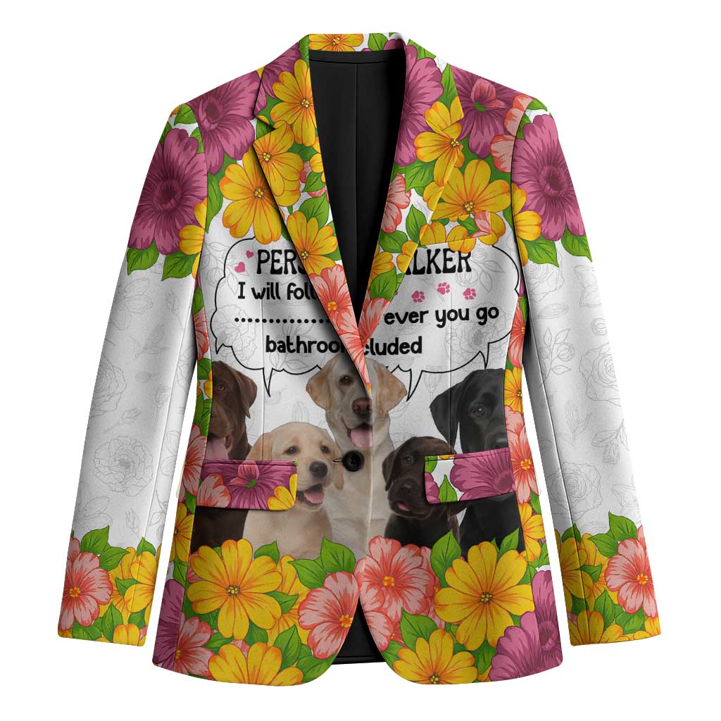 Labrador Retriever Personal Stalker Christmas Blazer Funny Xmas Holiday Patterns - Wonder Print Shop