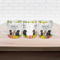 Labrador Retriever Personal Stalker Christmas Ceramic Mug Funny Xmas Holiday Patterns - Wonder Print Shop