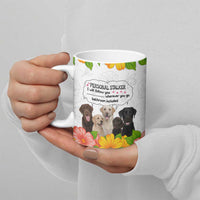 Labrador Retriever Personal Stalker Christmas Ceramic Mug Funny Xmas Holiday Patterns - Wonder Print Shop