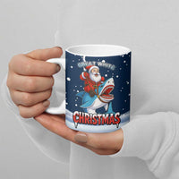 Great White Christmas Shark Christmas Ceramic Mug Funny Xmas Holiday Patterns - Wonder Print Shop