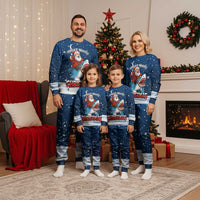 Great White Christmas Shark Christmas Pajama Set Funny Xmas Holiday Patterns - Wonder Print Shop
