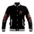 Walk Away I Have Anger Issues Skull Baseball Jacket - Wonder Print Shop