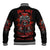 Walk Away I Have Anger Issues Skull Baseball Jacket - Wonder Print Shop