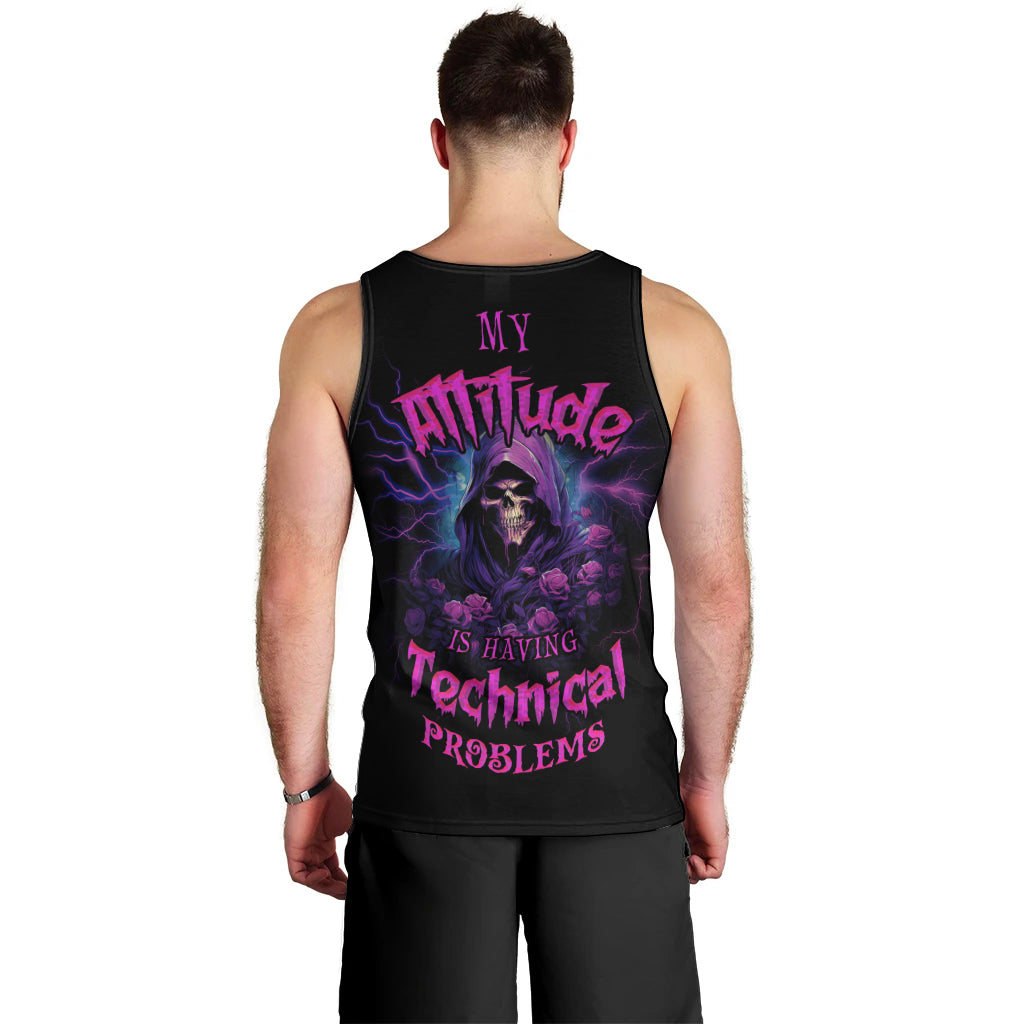 My Attitude Is Having Technical Problems Men Tank Top - Wonder Print Shop