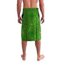 Oman Lavalava with Camel Landscape and Geometric Pattern Design