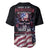 American Flag Skull Baseball Jersey Sorry If My Patriotism Offends You Trust Me - Wonder Print Shop