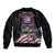 American Flag Skull Bomber Jacket Sorry If My Patriotism Offends You Trust Me - Wonder Print Shop