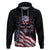 American Flag Skull Hoodie Sorry If My Patriotism Offends You Trust Me - Wonder Print Shop