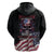 American Flag Skull Hoodie Sorry If My Patriotism Offends You Trust Me - Wonder Print Shop