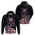 American Flag Skull Hoodie Sorry If My Patriotism Offends You Trust Me - Wonder Print Shop