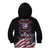 American Flag Skull Kid Hoodie Sorry If My Patriotism Offends You Trust Me - Wonder Print Shop