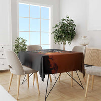 Angola Tablecloth with Sunset Zebra Design and African Nature - Wonder Print Shop