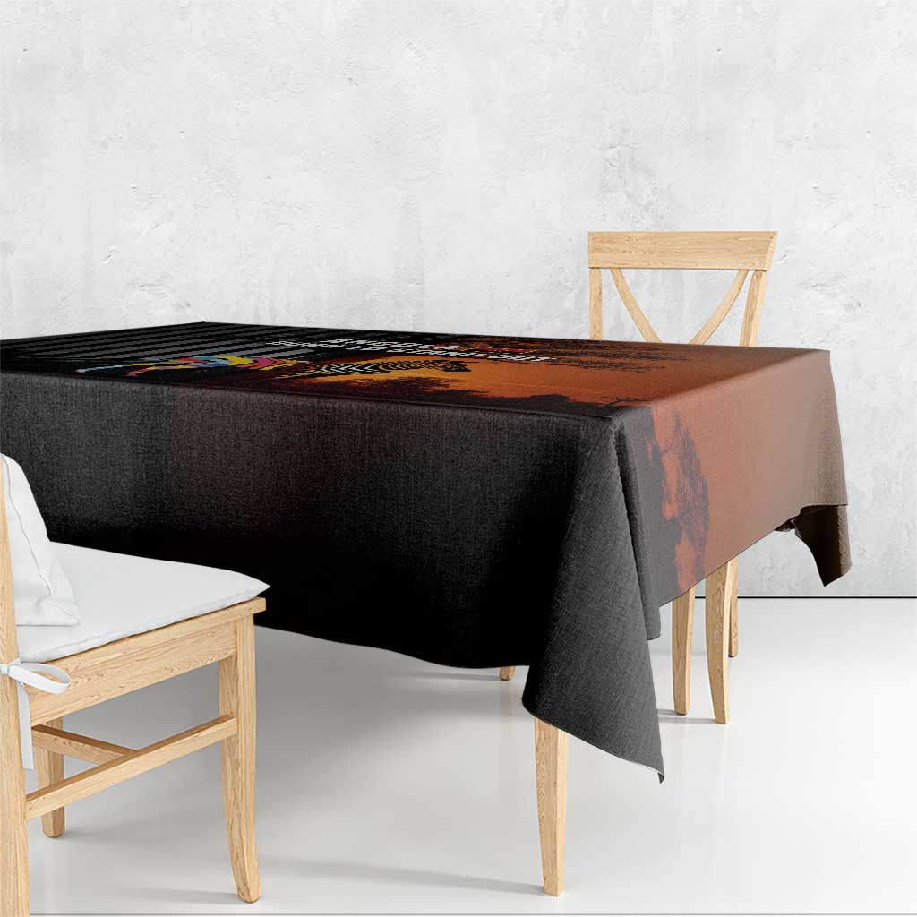 Angola Tablecloth with Sunset Zebra Design and African Nature - Wonder Print Shop